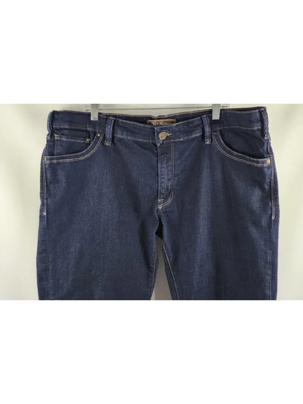 34 Heritage Jeans Mens 42x31 Blue Courage Straight Leg Dark Wash Denim